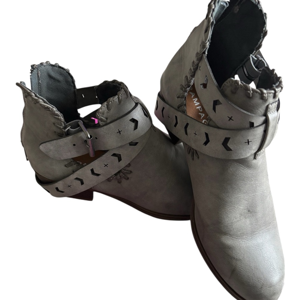 Rampage Stone Gray Ankle Boots With Box - Picture 4 of 5